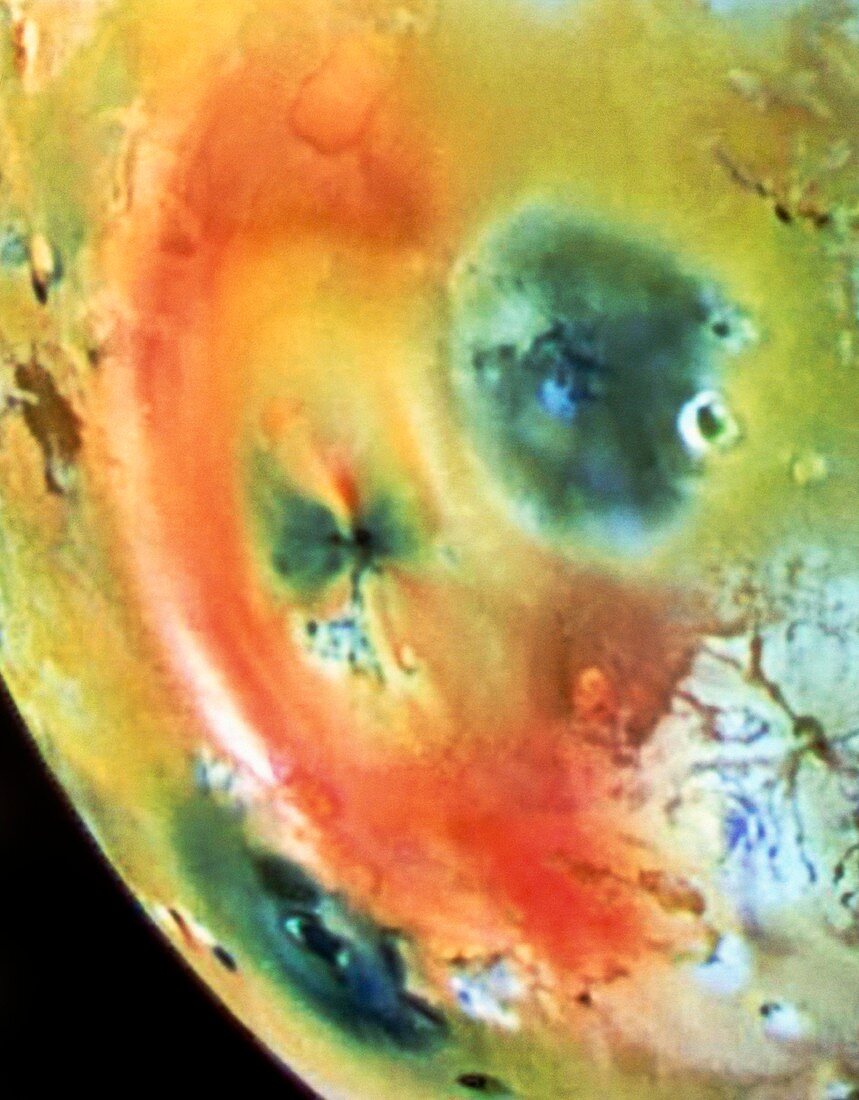 Galileo spacecraft image of the surface of Io