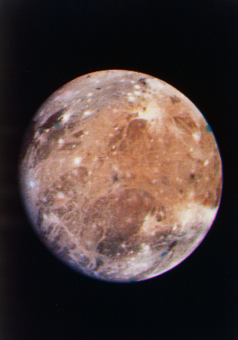 Voyager I photo of Ganymede,Jupiter's third moon