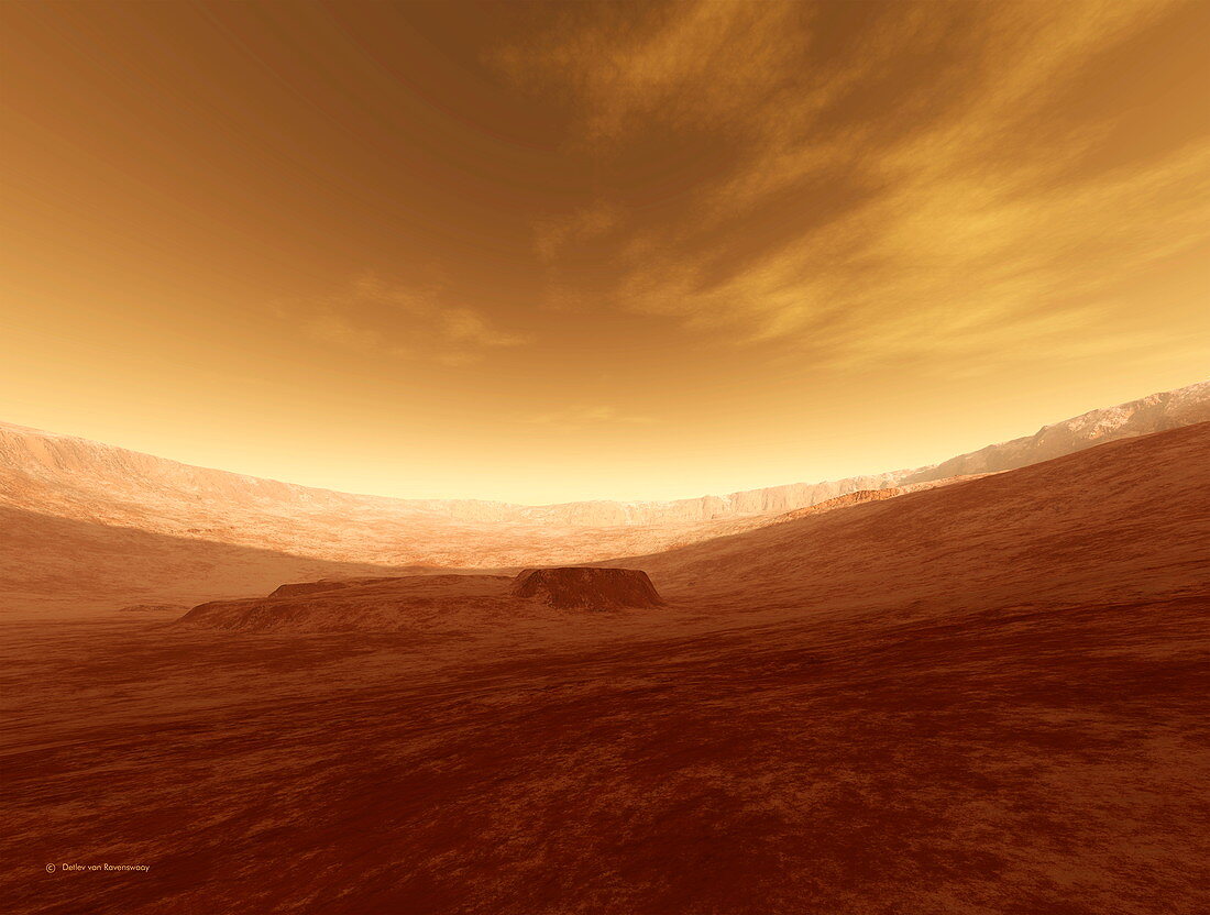 Martian crater,artwork