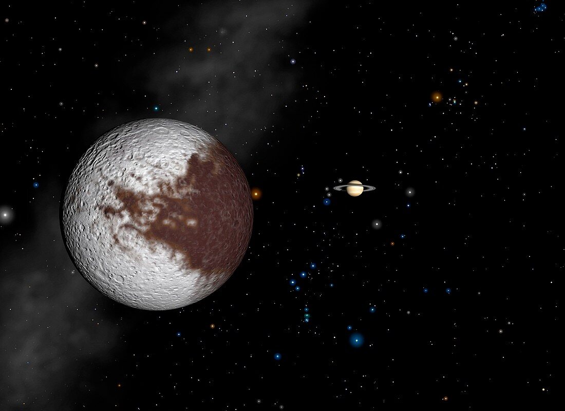 Iapetus and Saturn