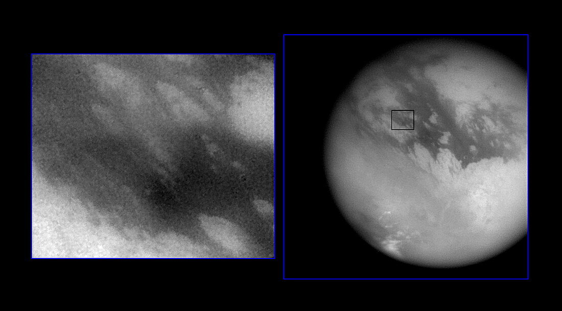 Huygens probe's landing site on Titan