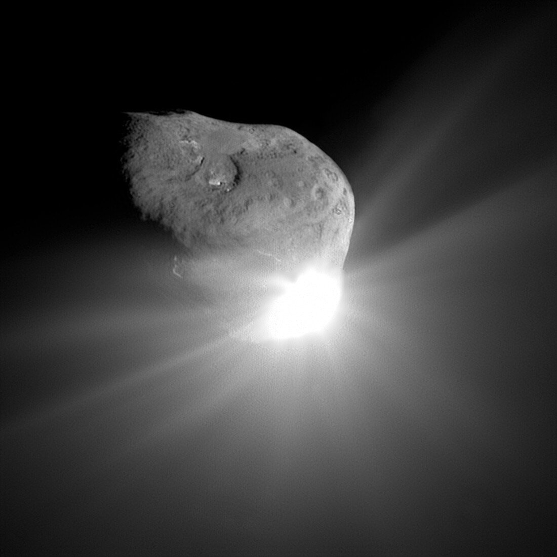 Deep Impact comet strike