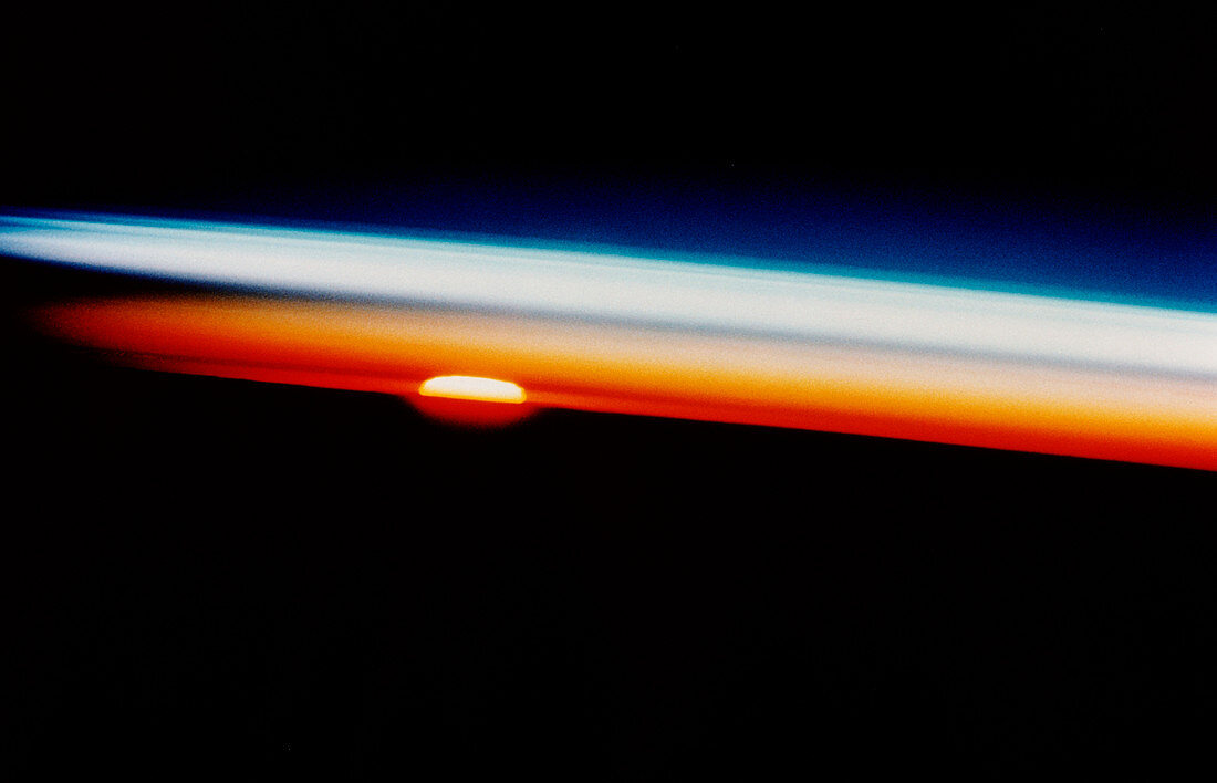 Sunset,seen from Shuttle STS-52