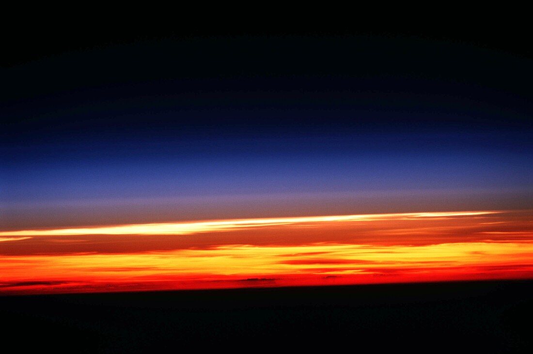Sunset from space