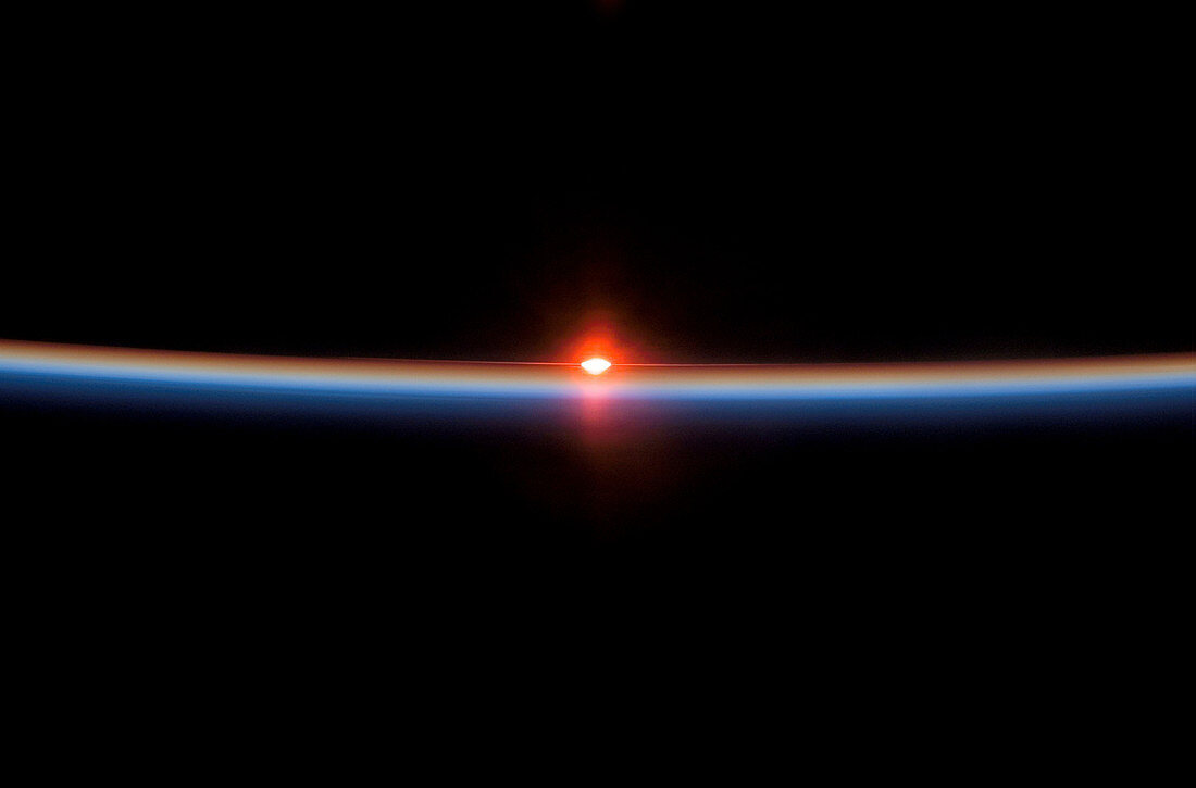 Sunset from Earth orbit