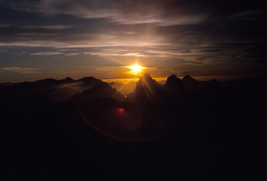 Sunset over Hoggar Mountains,Algeria