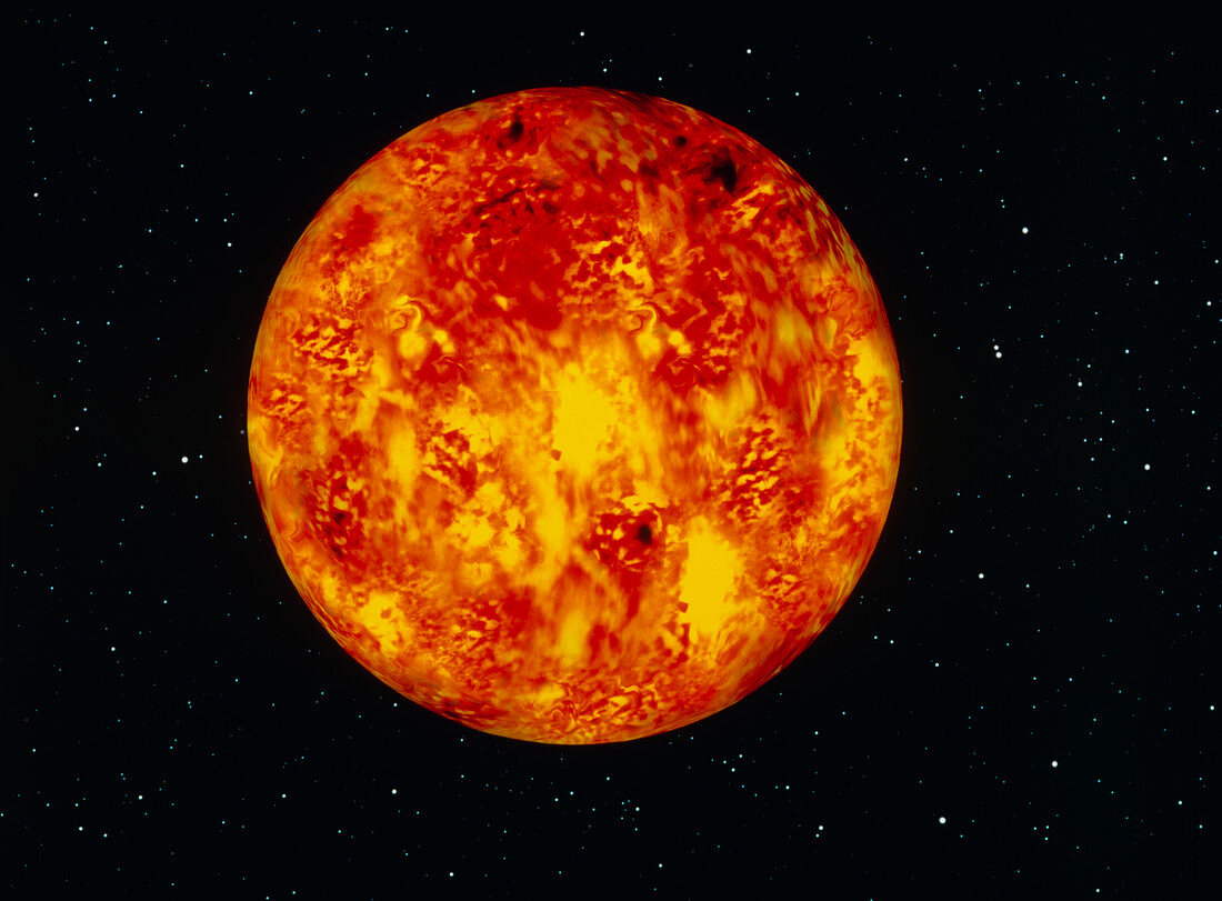 Computer graphic of the Sun