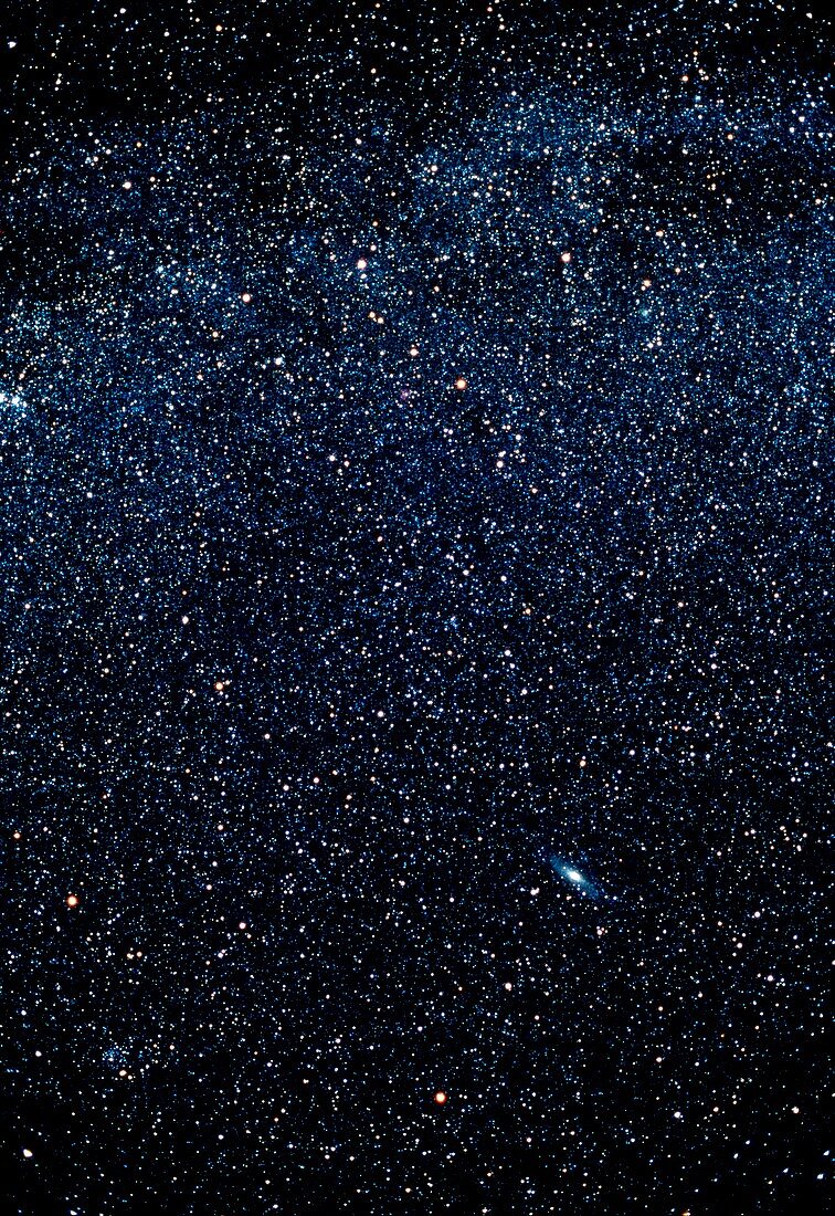 Optical image of Cassiopeia and Andromeda
