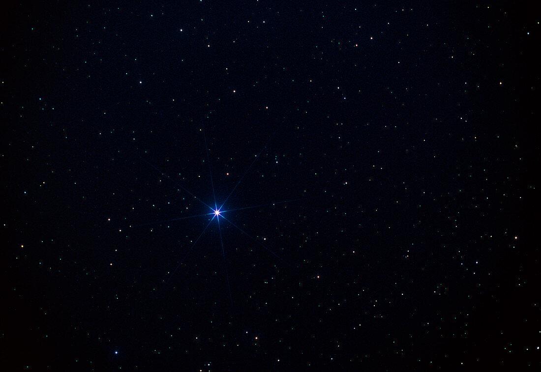Star Spica in the Virgo constellation