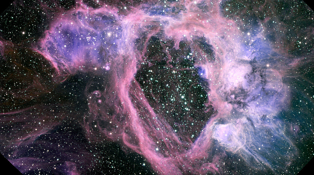 NGC 1929 superbubble nebula