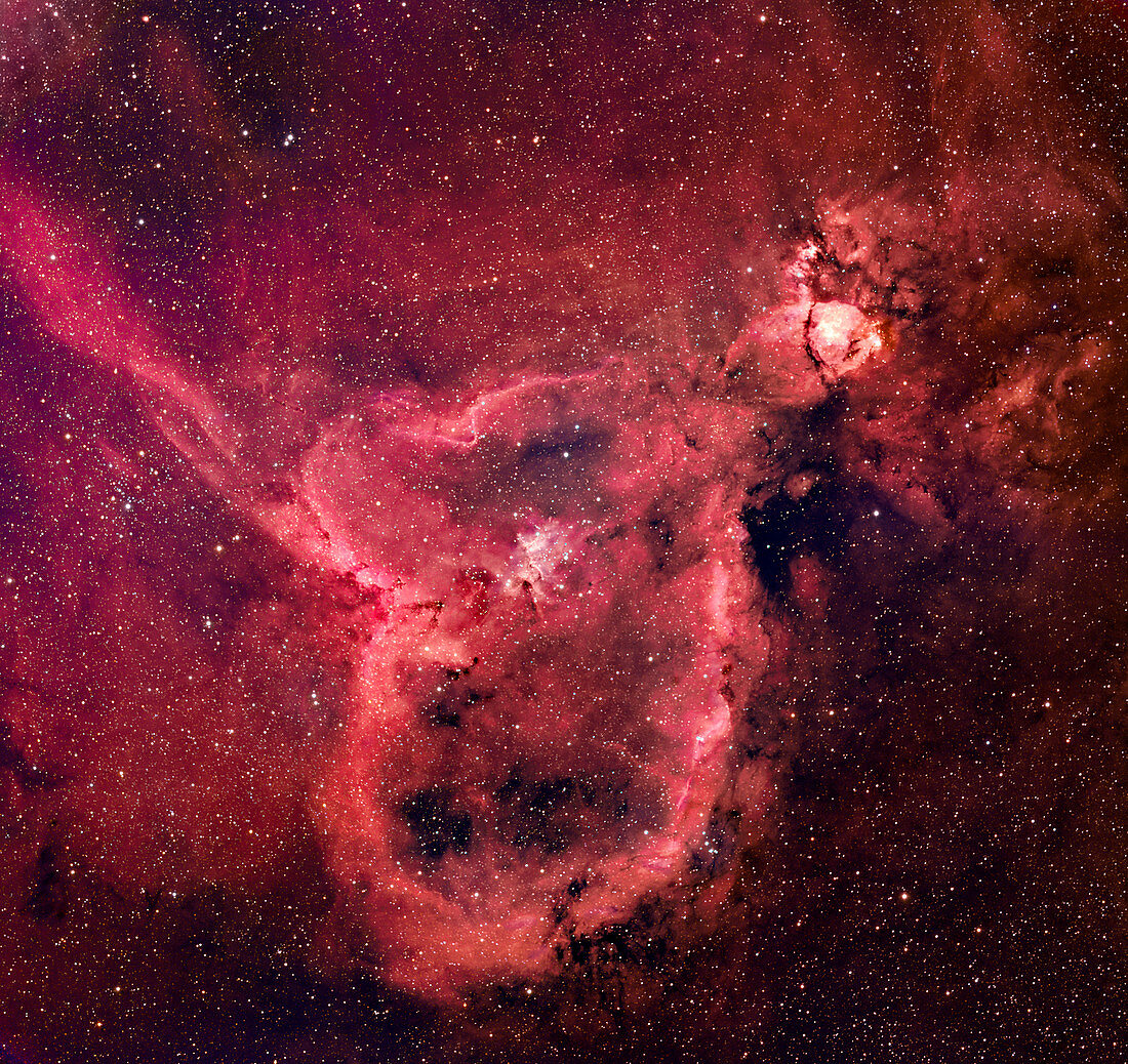 Emission nebula IC 1805,optical image