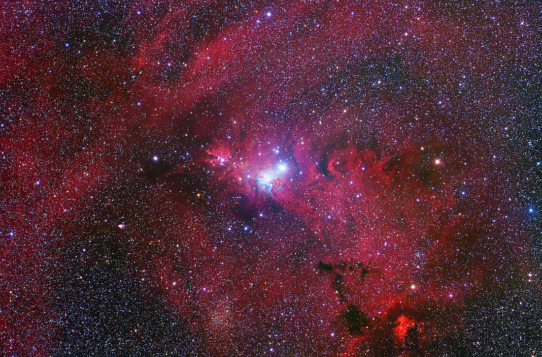 Emission nebula NGC 2264,optical image