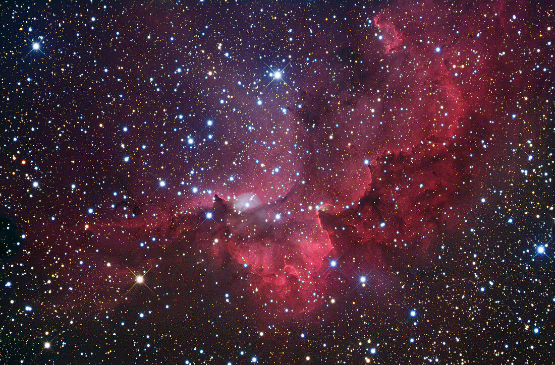 Emission nebula Sh2-142,optical image