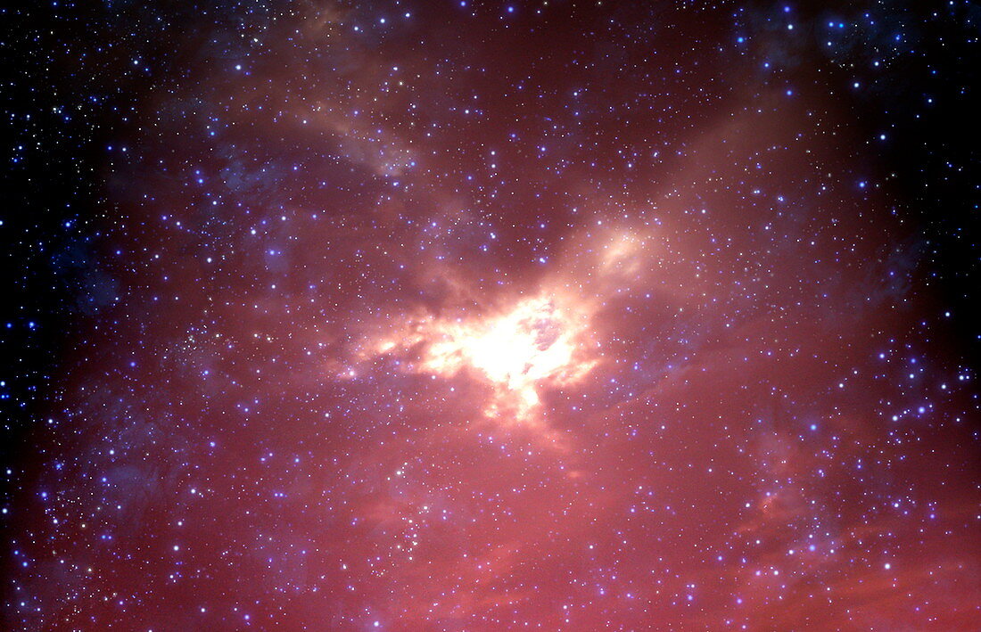 Emission nebula,artwork