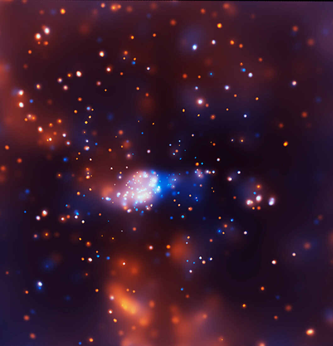Emission nebula NGC 3576,X-ray image