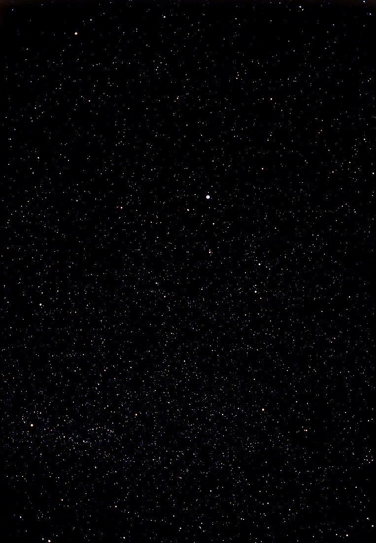 Star field in the constellation of Lyra