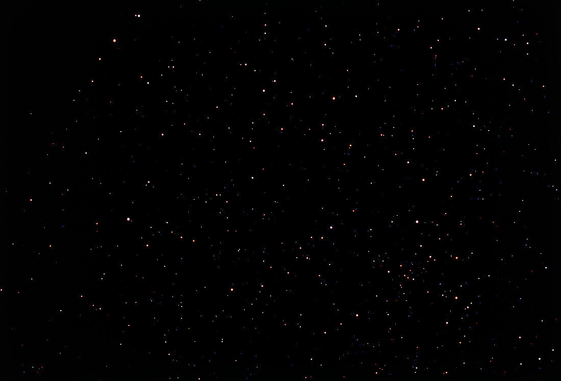 Starry sky: Cepheus region including the Pole Star