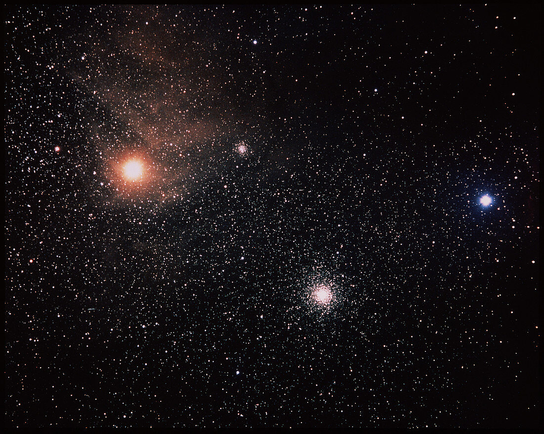 Antares and starfield