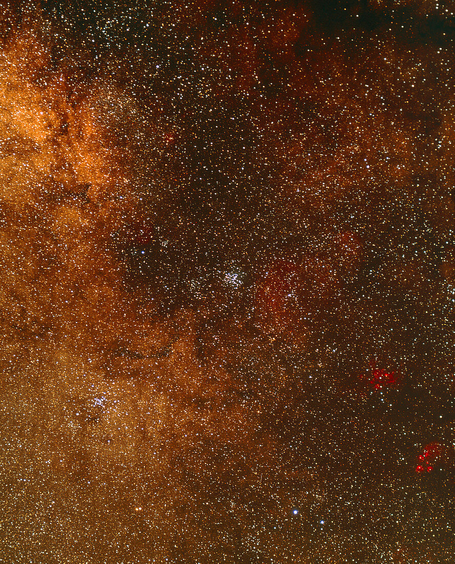 Optical image of a starfield in Scorpius