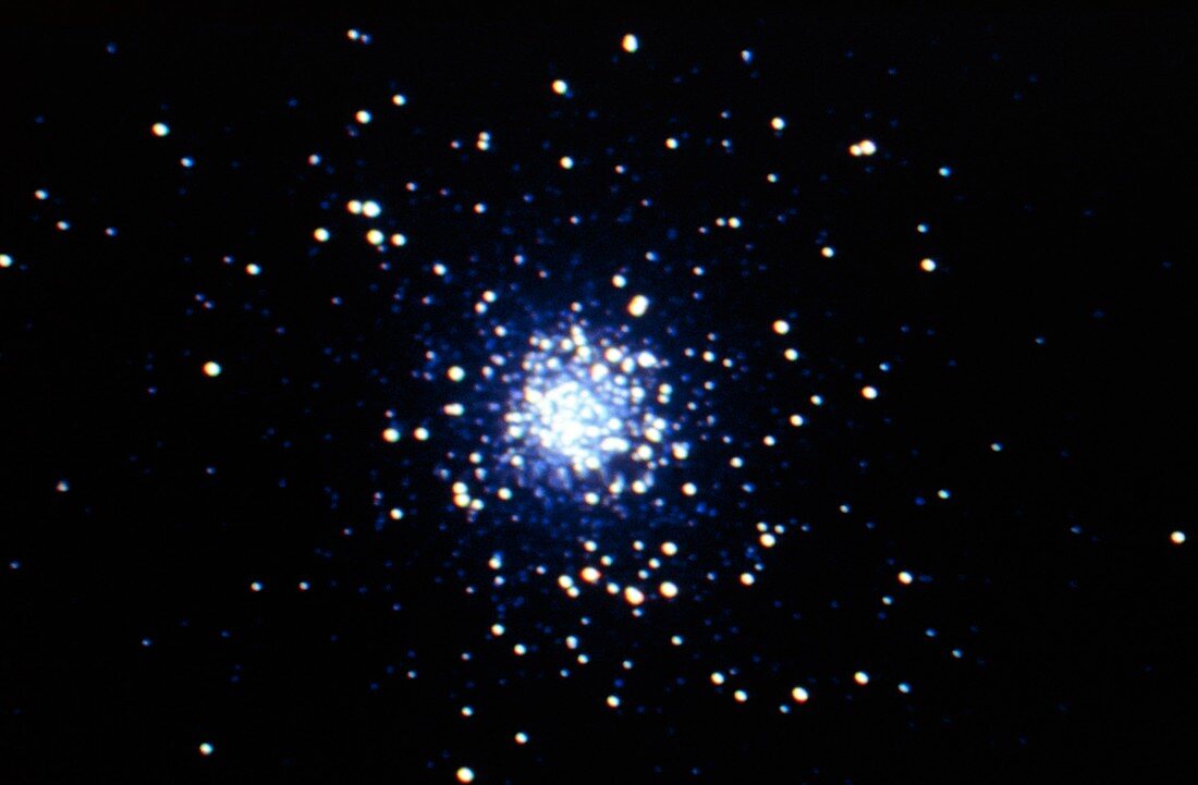 Optical CCD image of the globular cluster M5