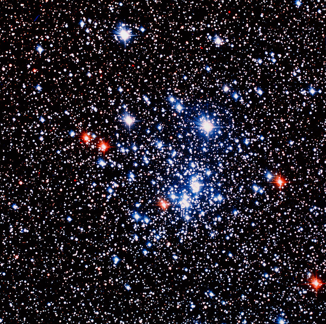 Optical photo of the open star cluster Chi Persei