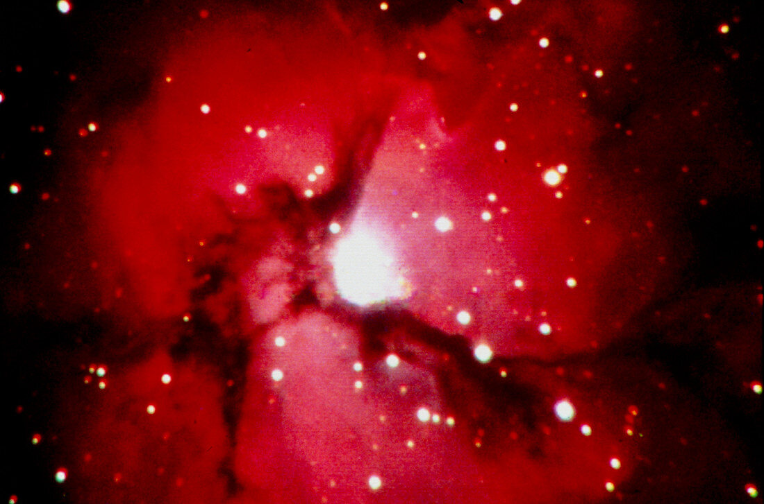 Optical CCD image of the Trifid Nebula M20