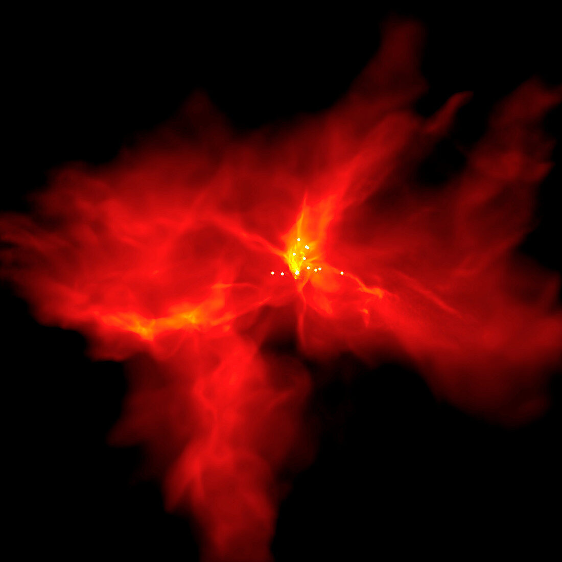 Star formation simulation