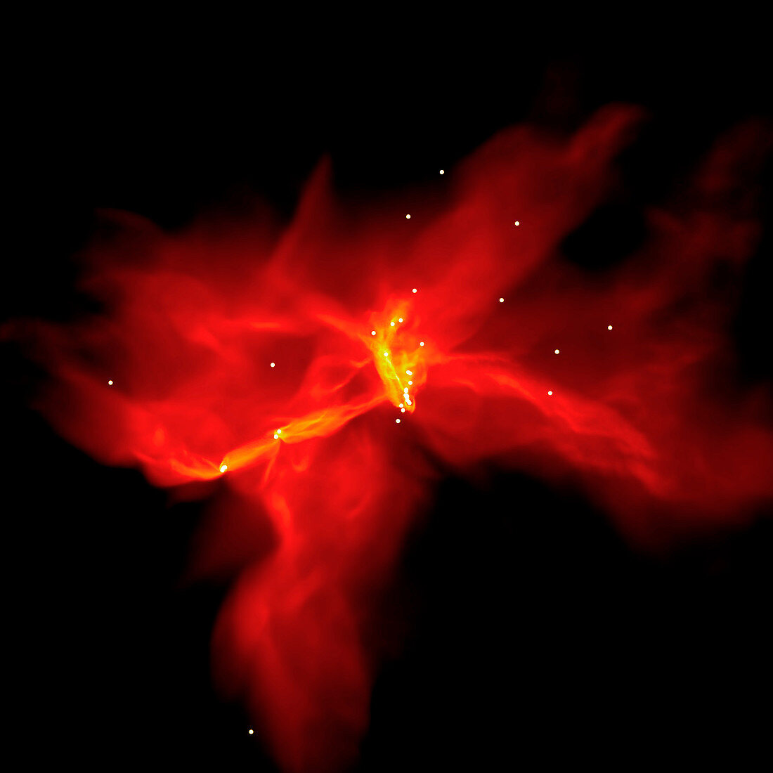 Star formation simulation