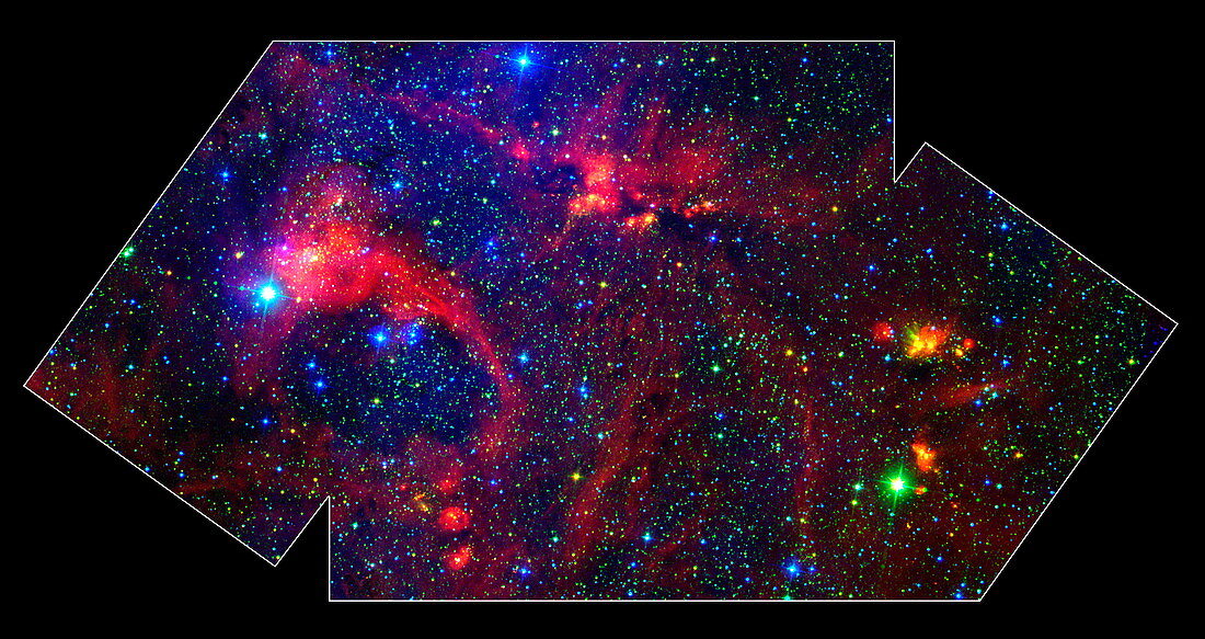 Massive stars forming in DR21