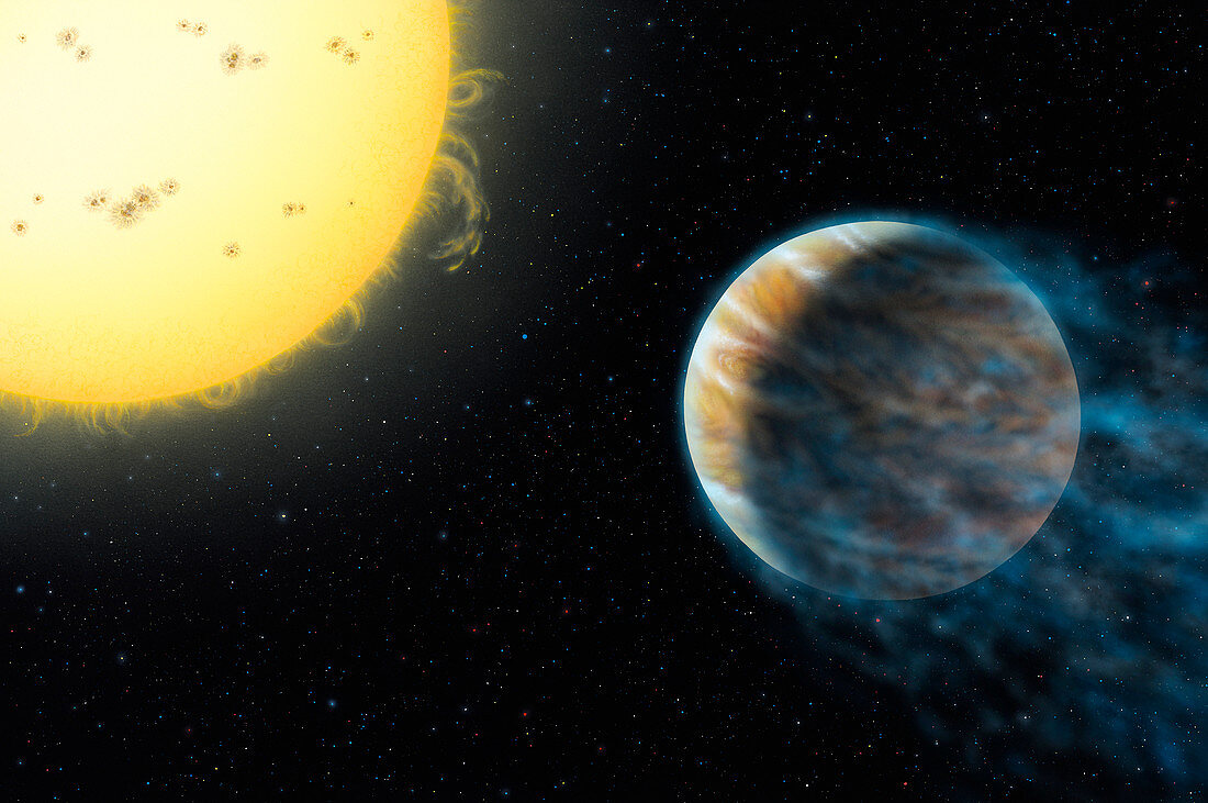 Planet HD 209458b and parent star