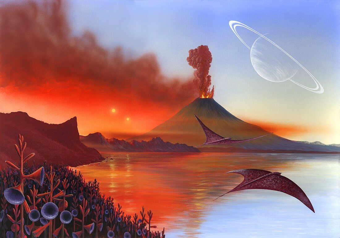 Alien landscape,artwork