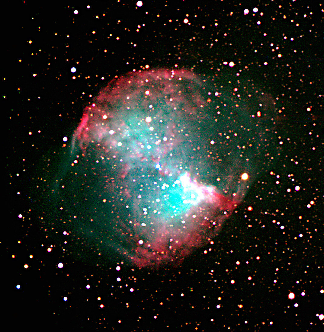 Dumbbell planetary nebula (M27)