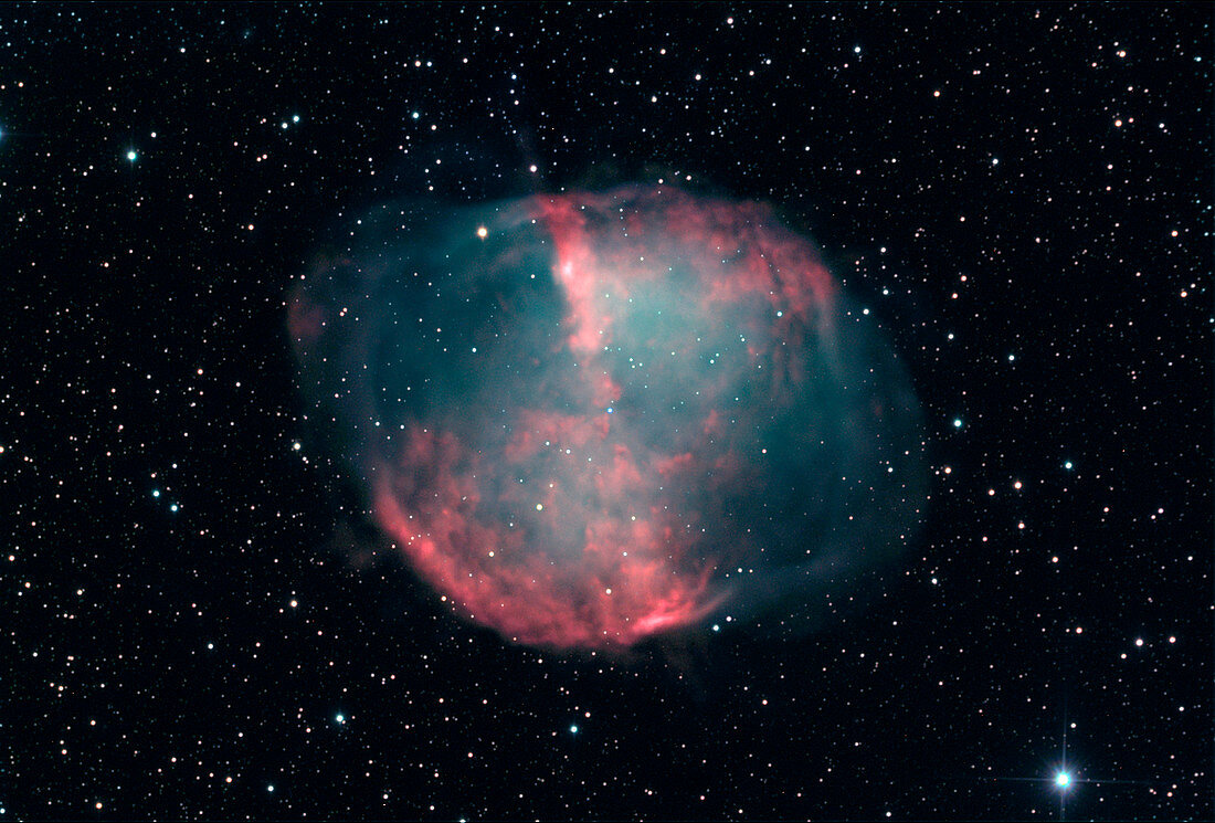 Dumbbell planetary nebula (M27)