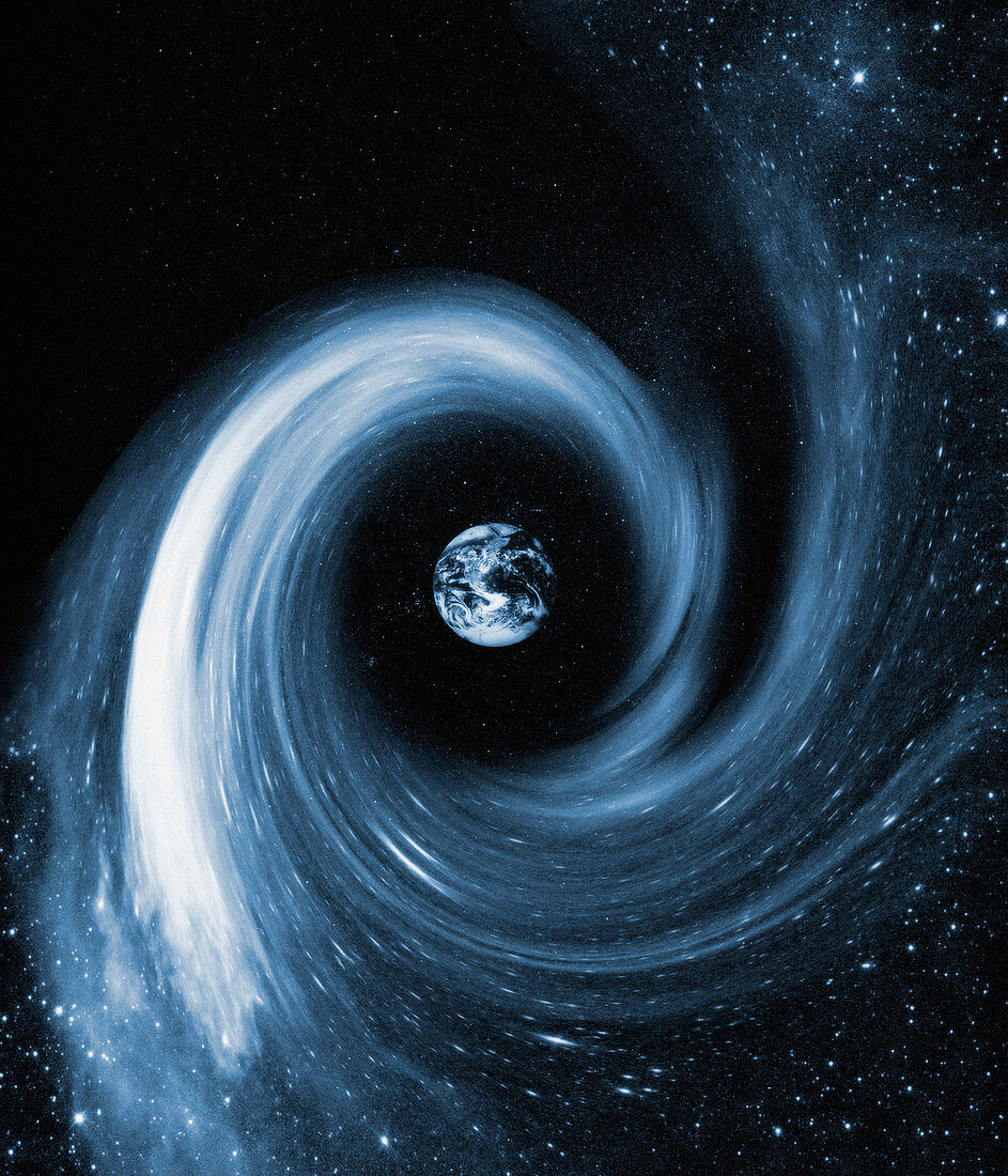 Earth in a black hole,artwork