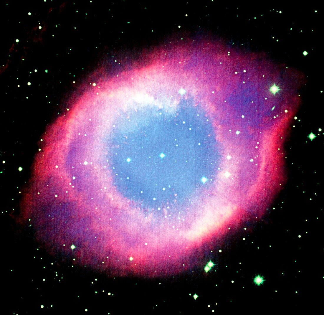 CCD optical image of the Helix nebula NGC 7293