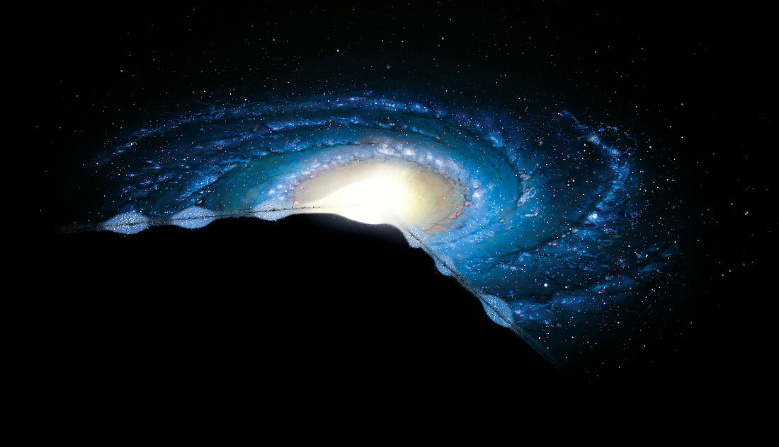 Cross section of the Milky Way,artwork