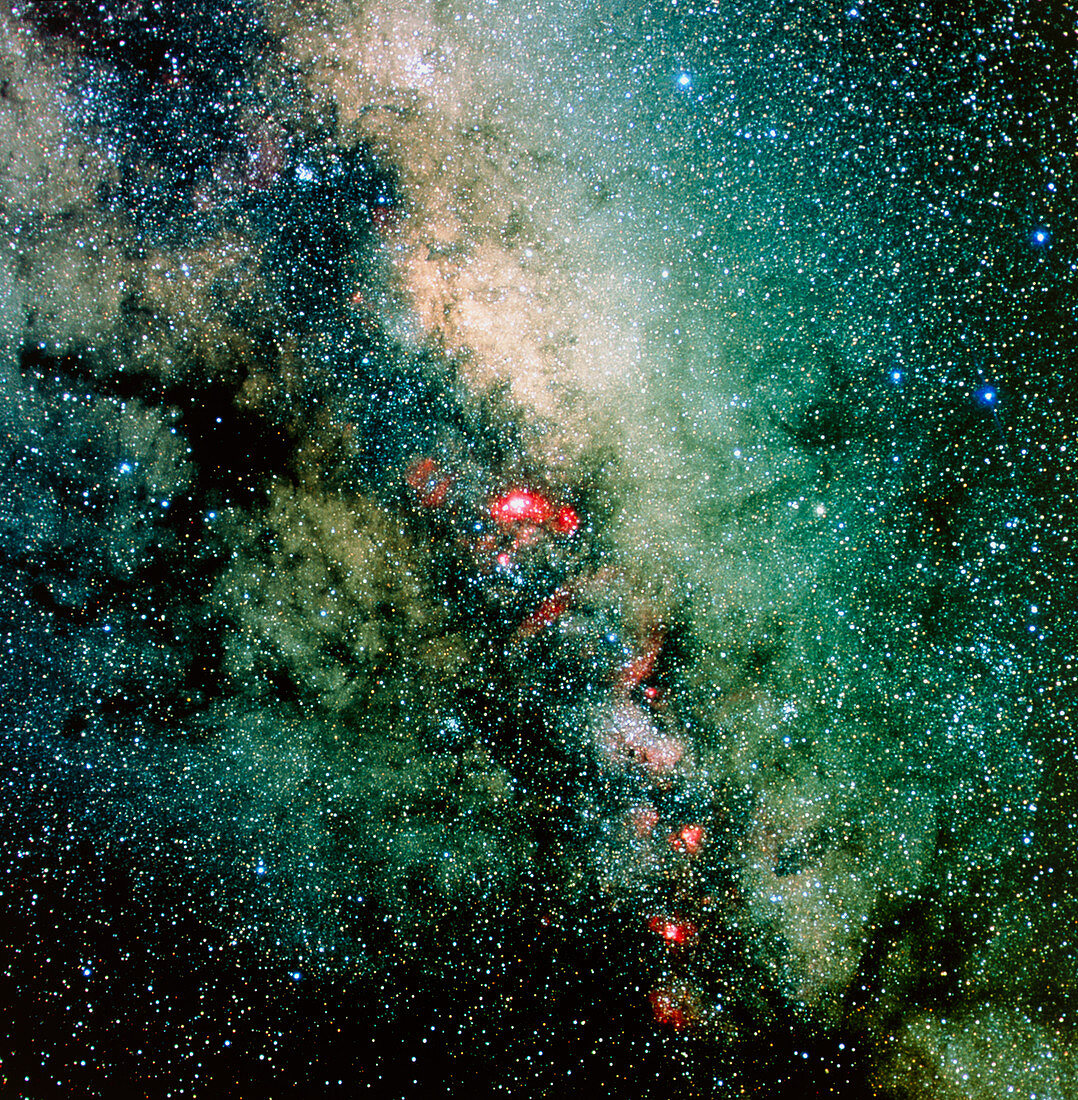 CCD optical image of the Milky Way in Sagittarius