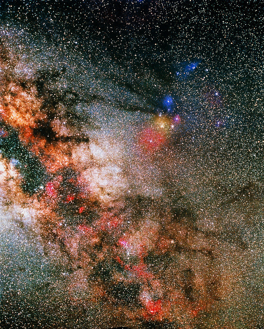 Optical image of central region of the Milky Way