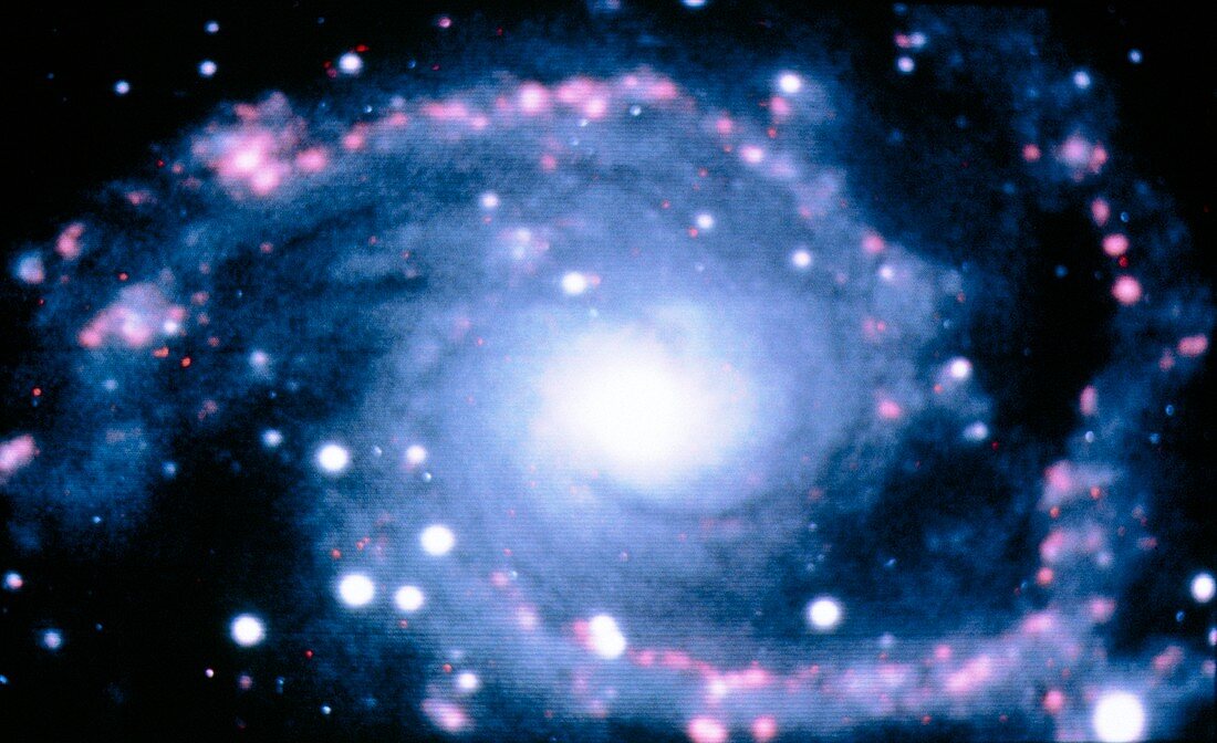 Optical CCD image of spiral galaxy NGC 2997