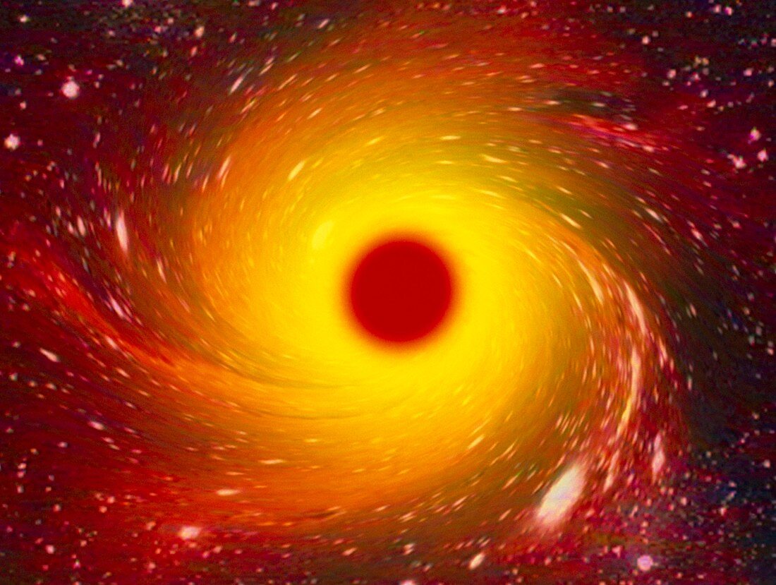 Computer graphic of imaginary spiral galaxy