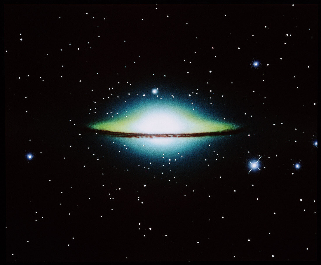 The Sombrero spiral galaxy
