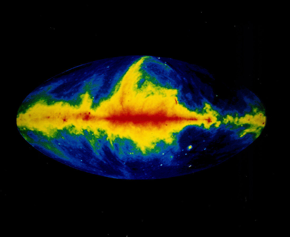 False-colour radio map of the whole sky