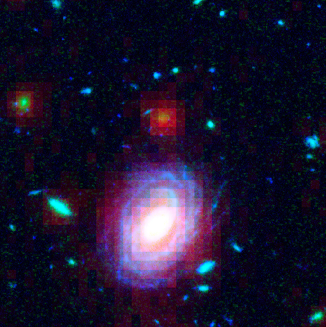 Distant galaxy HUDF-JD2,HST-SST image
