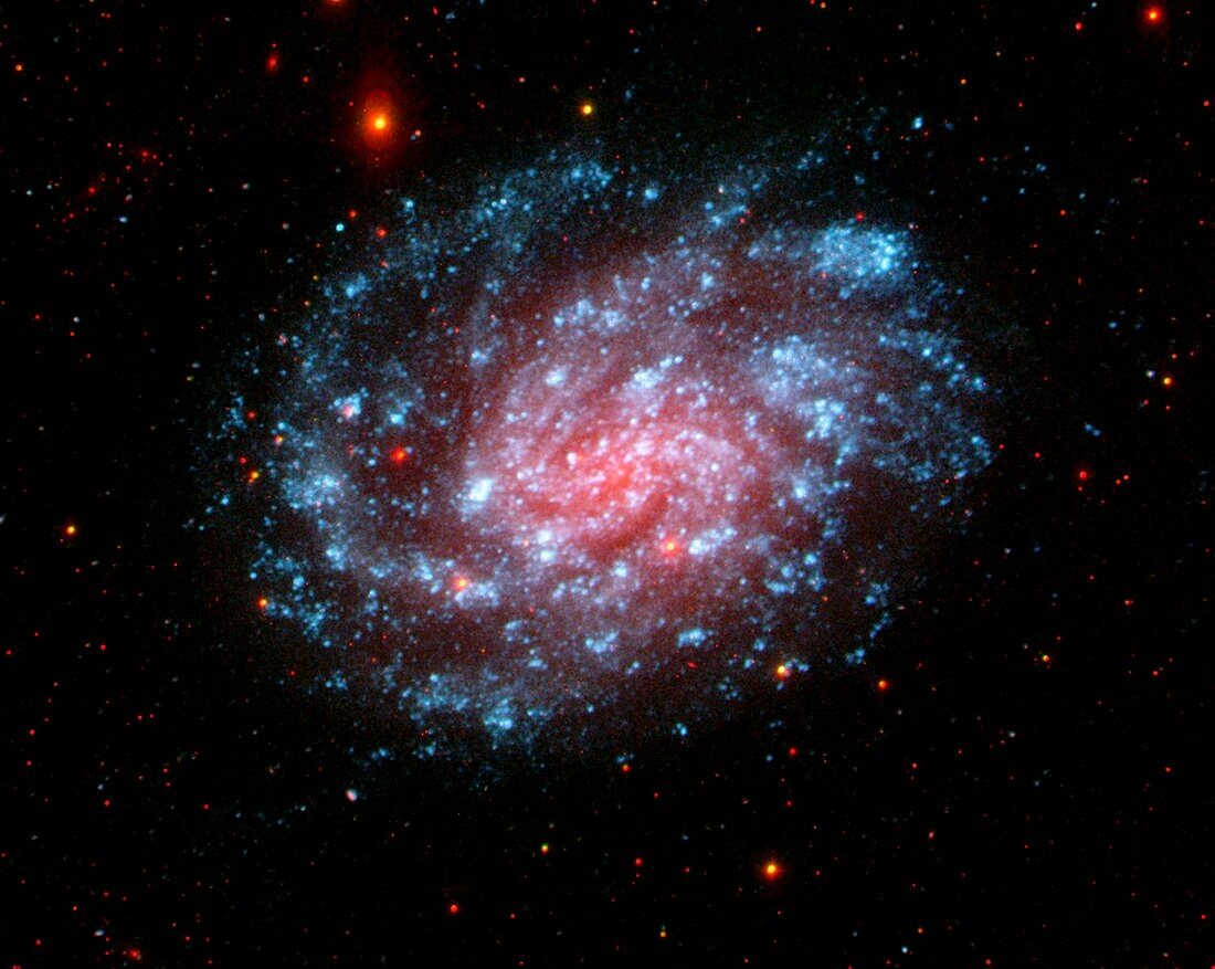 Spiral galaxy NGC 300,composite image