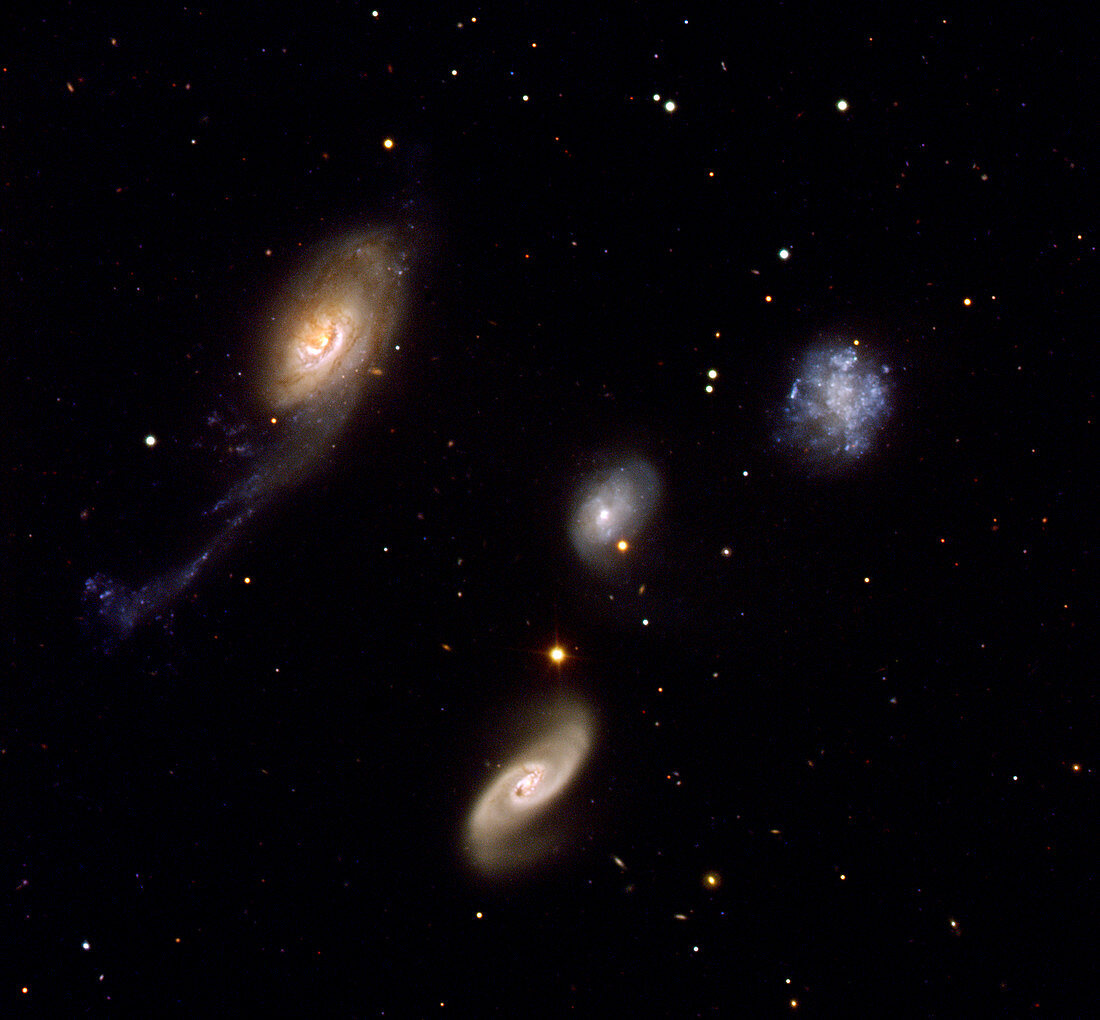 Robert's Quartet,interacting galaxies