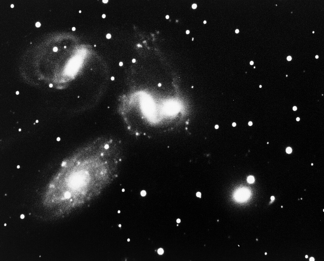 Optical photo of galaxies of Stephan's Quintet