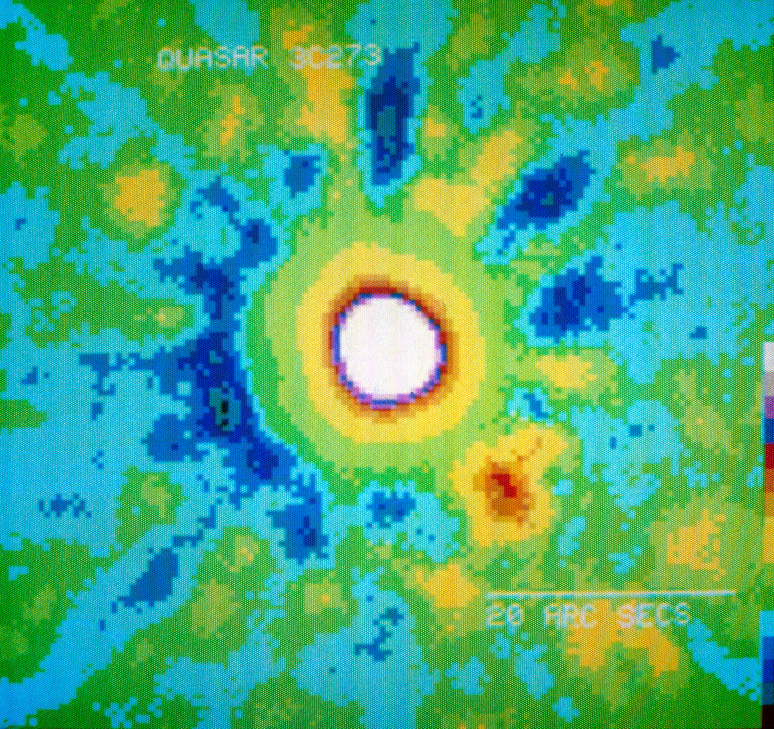 False-colour X-ray image of quasar 3C 273