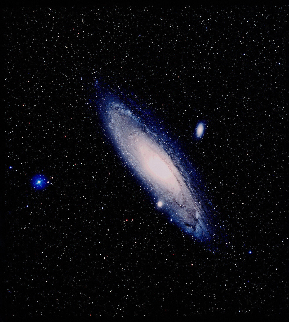 True-colour Palomar image of the Andromeda Galaxy