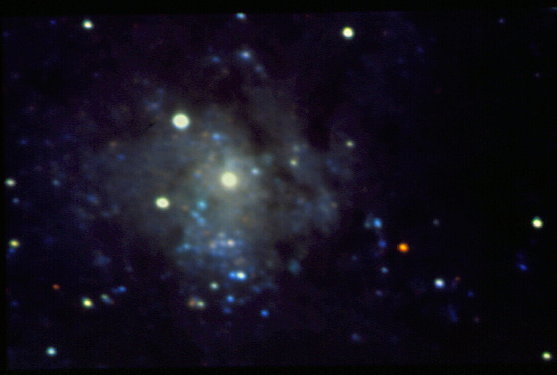 Optical CCD image of a cluster in the galaxy M33