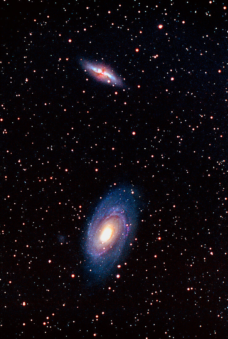 Optical image of the galaxies M81 & M82